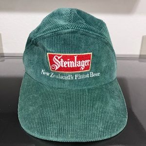 Vintage Steinlager New Zealand Finest Beer Corduroy Cap Hat